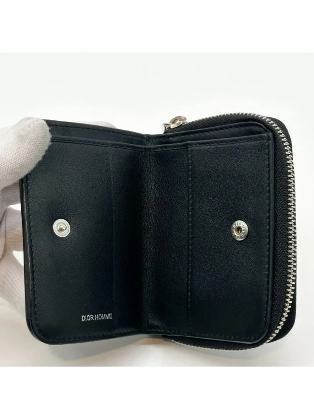 Dior Homme Bifold Compact Coin Case Logo